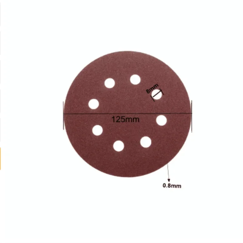 5 Inch Sanding Discs, 40 80 120 180 240 320 400 600 800 Grit Hook and Loop Sandpaper for Random Orbital Sander