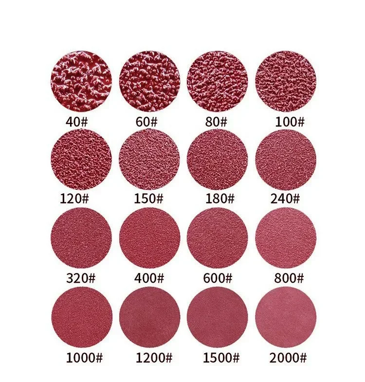 5 Inch Sanding Discs, 40 80 120 180 240 320 400 600 800 Grit Hook and Loop Sandpaper for Random Orbital Sander