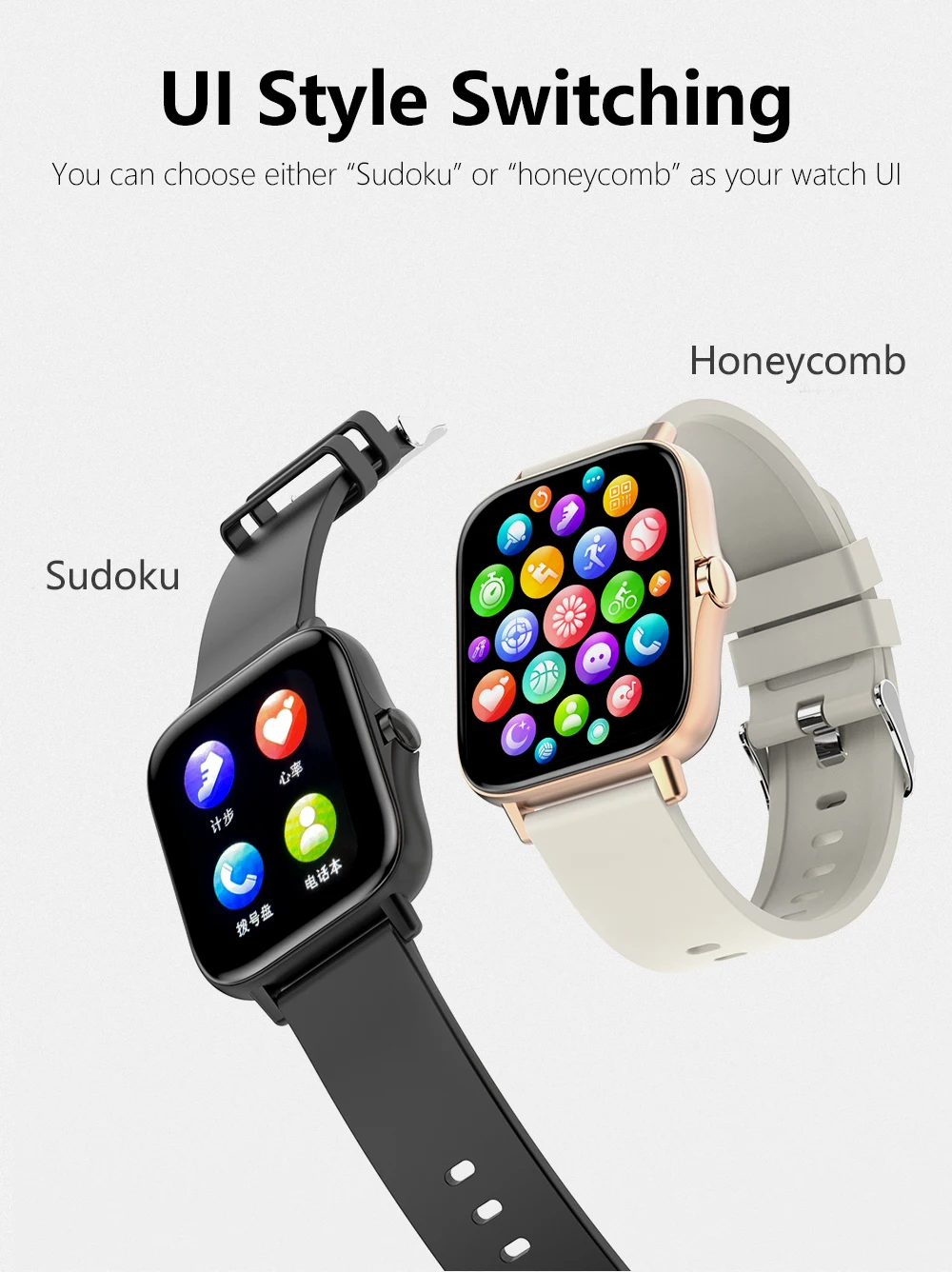 New Smart Watch Android IOS Phone 1.44‘’ Color Screen Bluetooth Call Blood Oxygen/Pressure Monitoring Smart Watch Women Men ht30