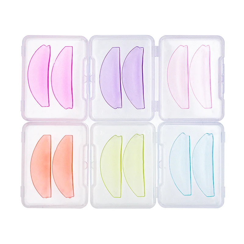 9 Color Ultra Thin Silicone Eyelash Perm Pads Lashes Rods Shield Lifting 3D Eyelash Curler Accessories Applicator Makeup Tool
