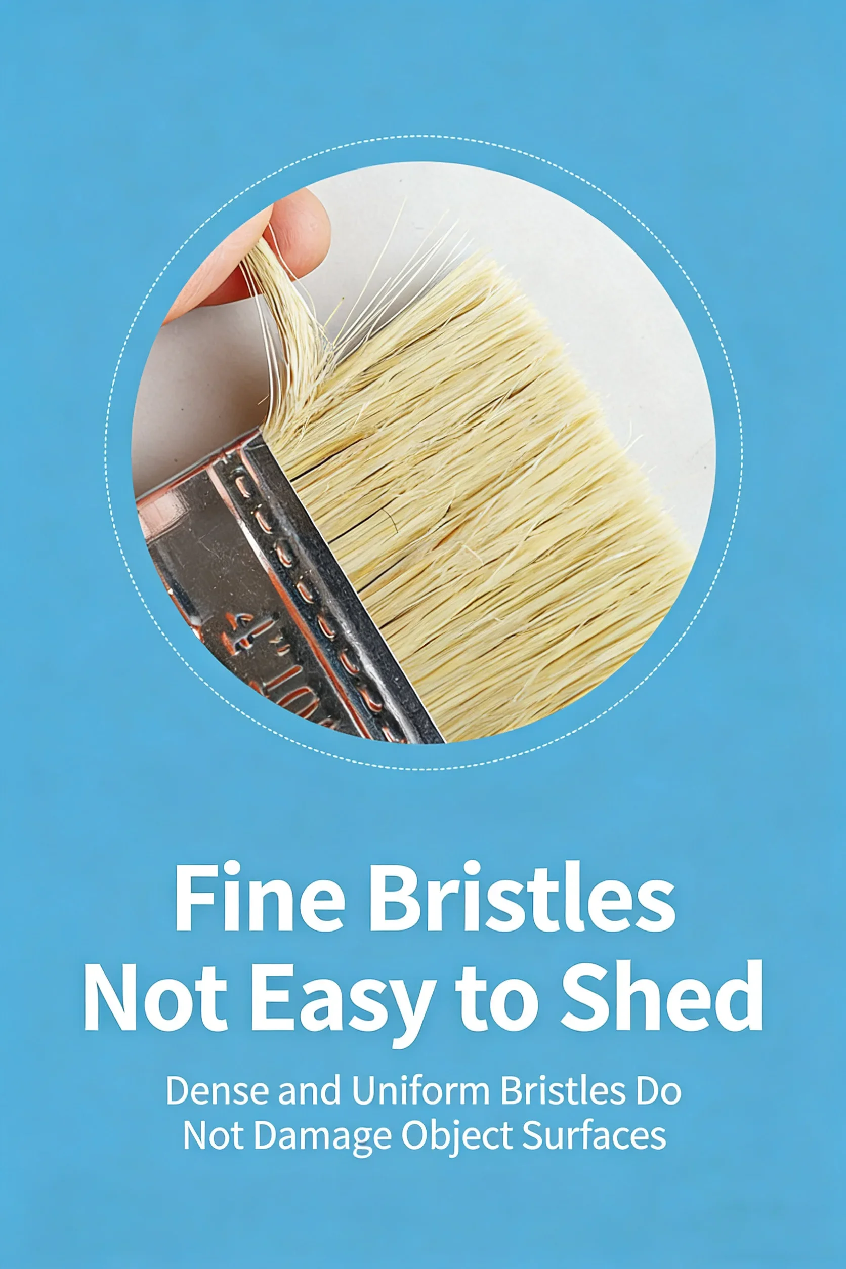 1/5/10/12/20/24 Pig Mane Brushes Suitable for Art Handicrafts Plastering Painting Glue Application Wooden Handles Brushes Brushe