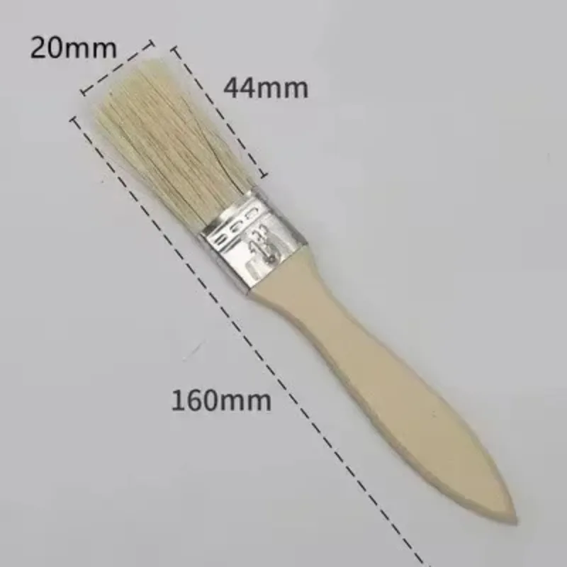 1/5/10/12/20/24 Pig Mane Brushes Suitable for Art Handicrafts Plastering Painting Glue Application Wooden Handles Brushes Brushe
