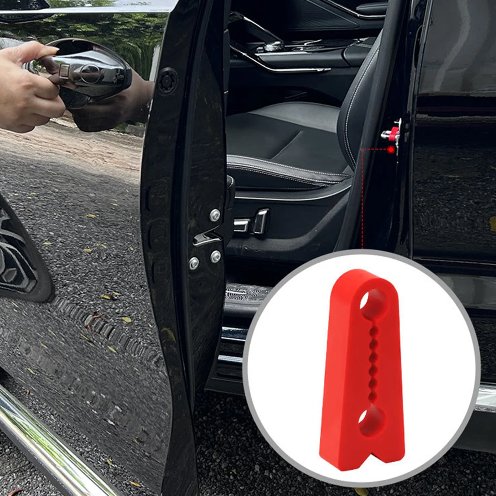 Car Anti Collision Strip Thickened Door Buffer Pad Shock Absorbing Rubber Strip For Car Door Protective Styling Mouldings