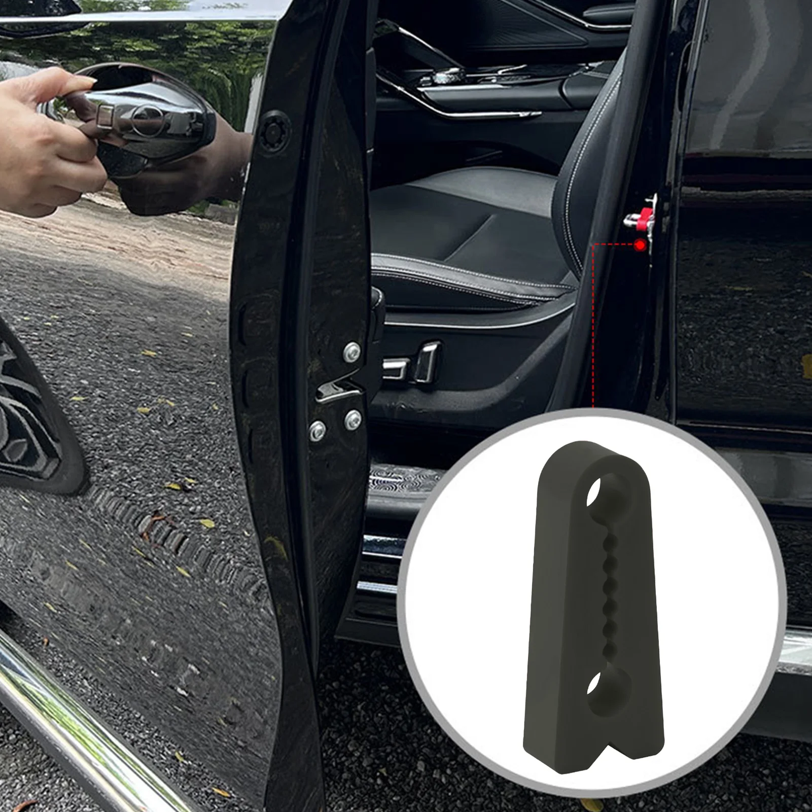 Car Anti Collision Strip Thickened Door Buffer Pad Shock Absorbing Rubber Strip For Car Door Protective Styling Mouldings