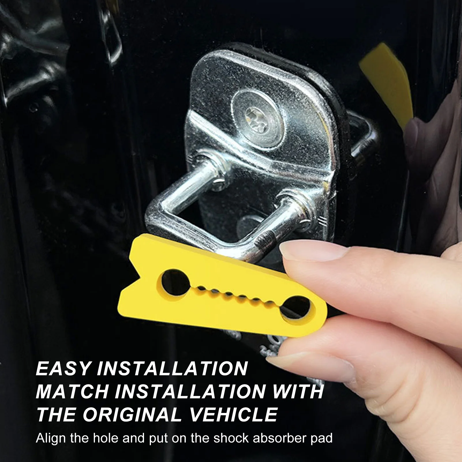 Car Anti Collision Strip Thickened Door Buffer Pad Shock Absorbing Rubber Strip For Car Door Protective Styling Mouldings