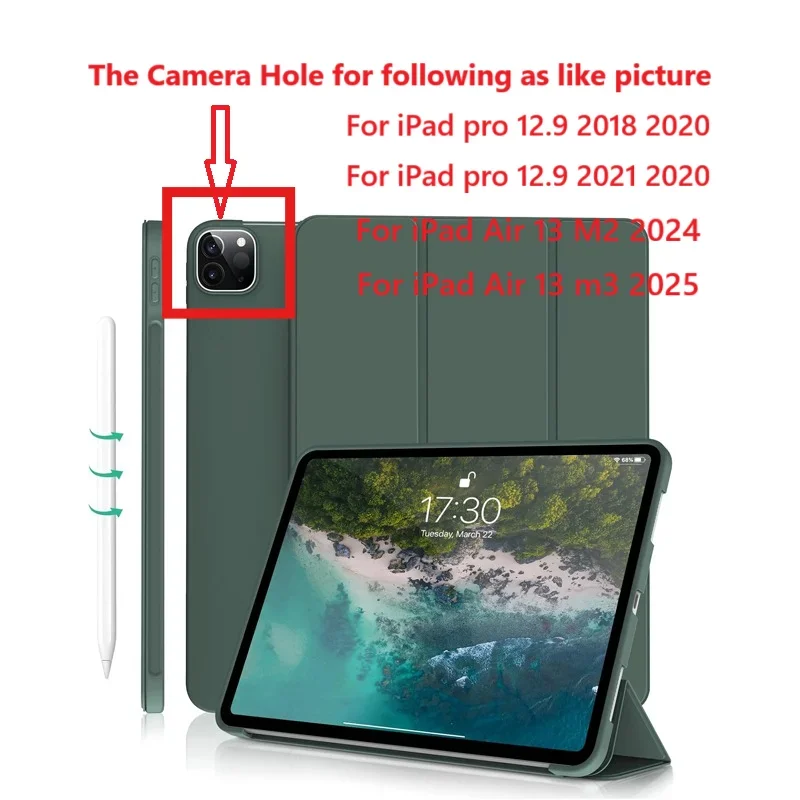For iPad Air 11 2026 Magnetic Funda Case iPad 12th pro 11 13 12.9 13 9.7 7th 8th 9th 10.2 11th 10.9 10.5 Mini 6 7 8.3 Gen Cover