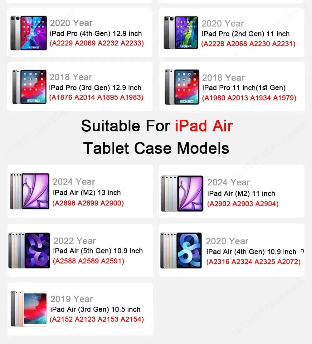 For iPad Air 11 2026 Magnetic Funda Case iPad 12th pro 11 13 12.9 13 9.7 7th 8th 9th 10.2 11th 10.9 10.5 Mini 6 7 8.3 Gen Cover