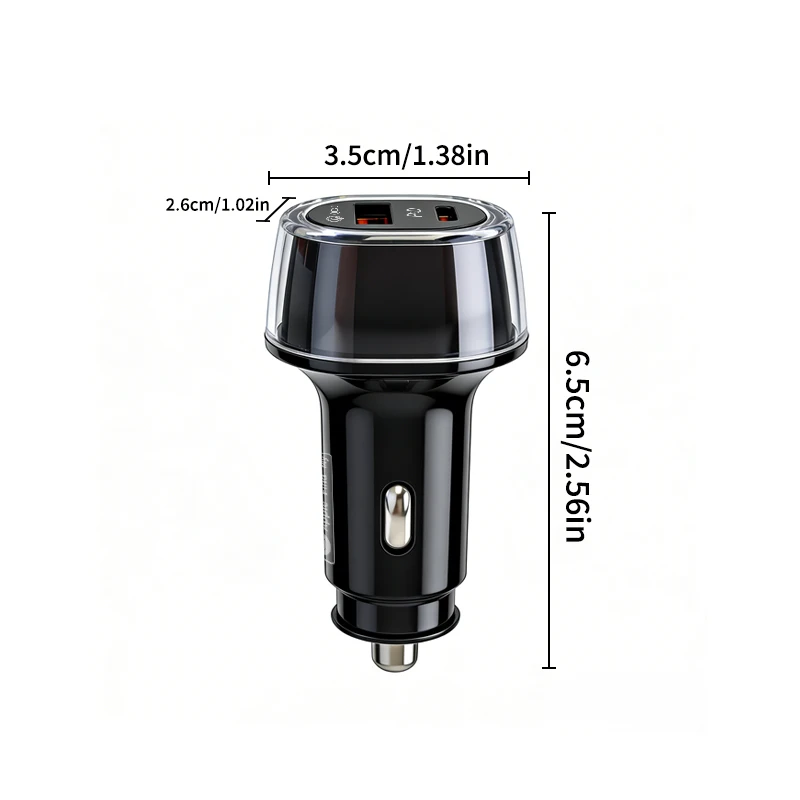 Universal Car Phone Charger USB Type-C 30W USB Quick Charging Adapter GPS Locator Tracker For IOS or Android System Find Hub App