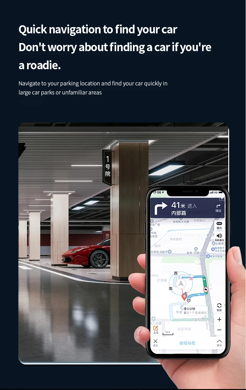Universal Car Phone Charger USB Type-C 30W USB Quick Charging Adapter GPS Locator Tracker For IOS or Android System Find Hub App