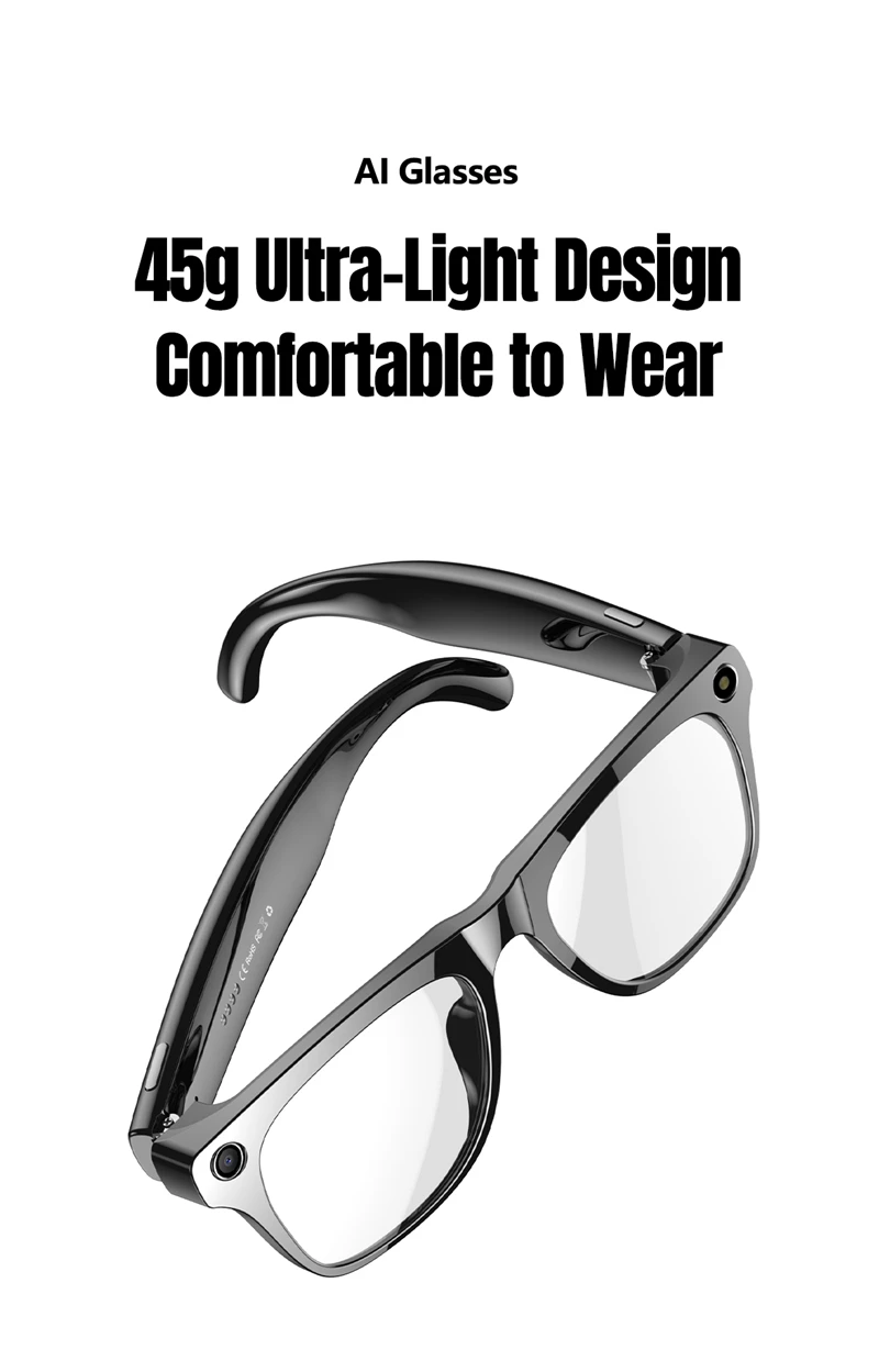 2026 New 6K HD Color Changing AI Smart Glasses Chat GPT 100MP Camera Bluetooth Call Voice Assistant Control Motorcycle Goggles