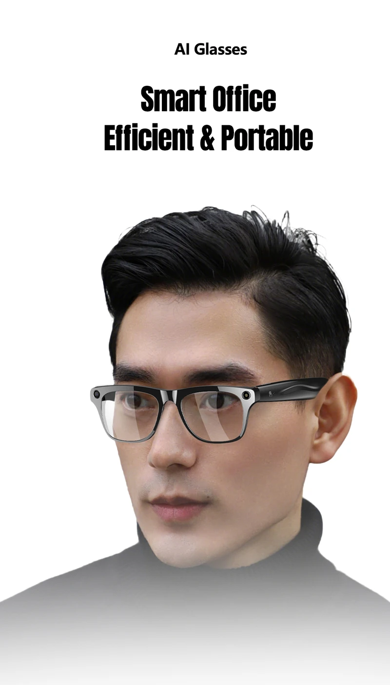 2026 New 6K HD Color Changing AI Smart Glasses Chat GPT 100MP Camera Bluetooth Call Voice Assistant Control Motorcycle Goggles