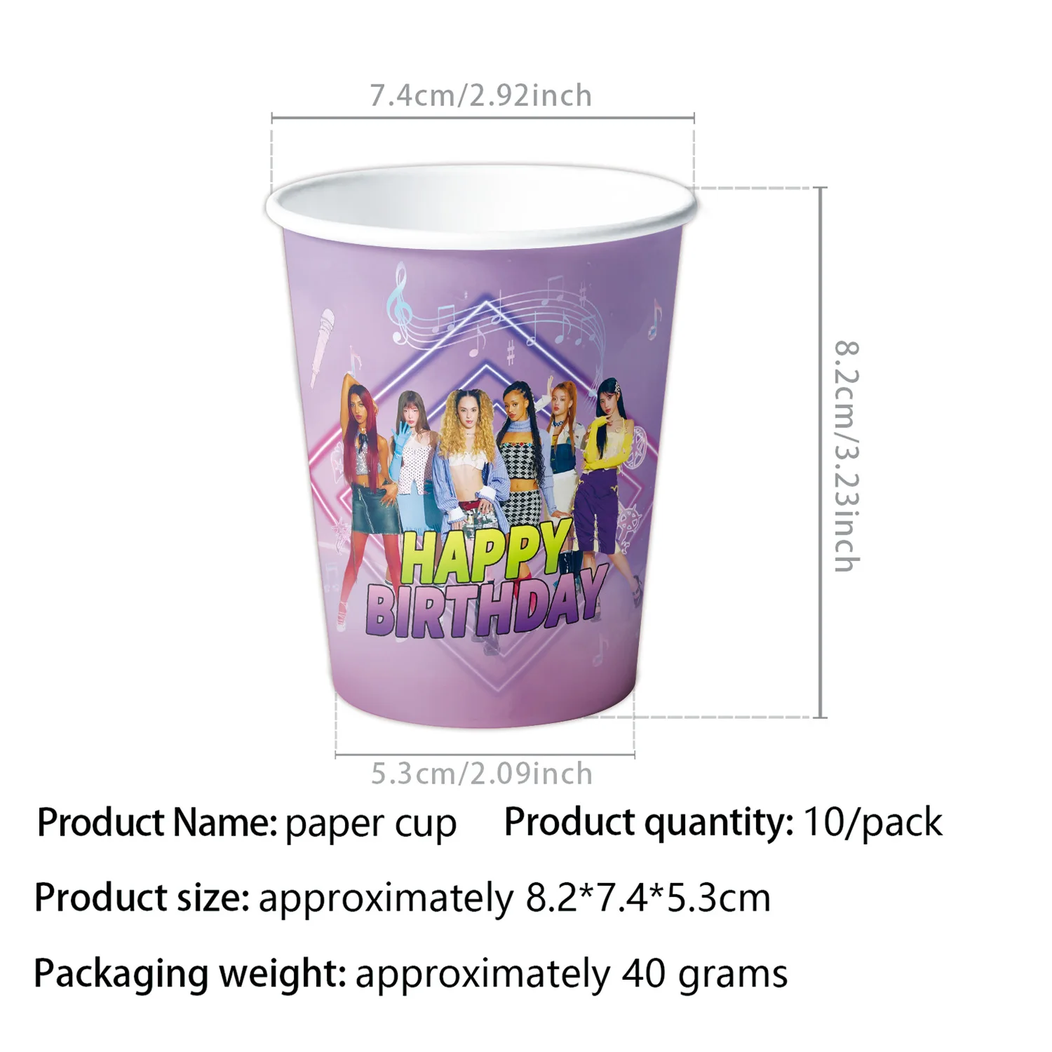 KPOP GIRL KATSEYE Party Decorative Supplies Disposable Cutlery Cup and Plate Children's Birthday Group Balloon Baby Shower