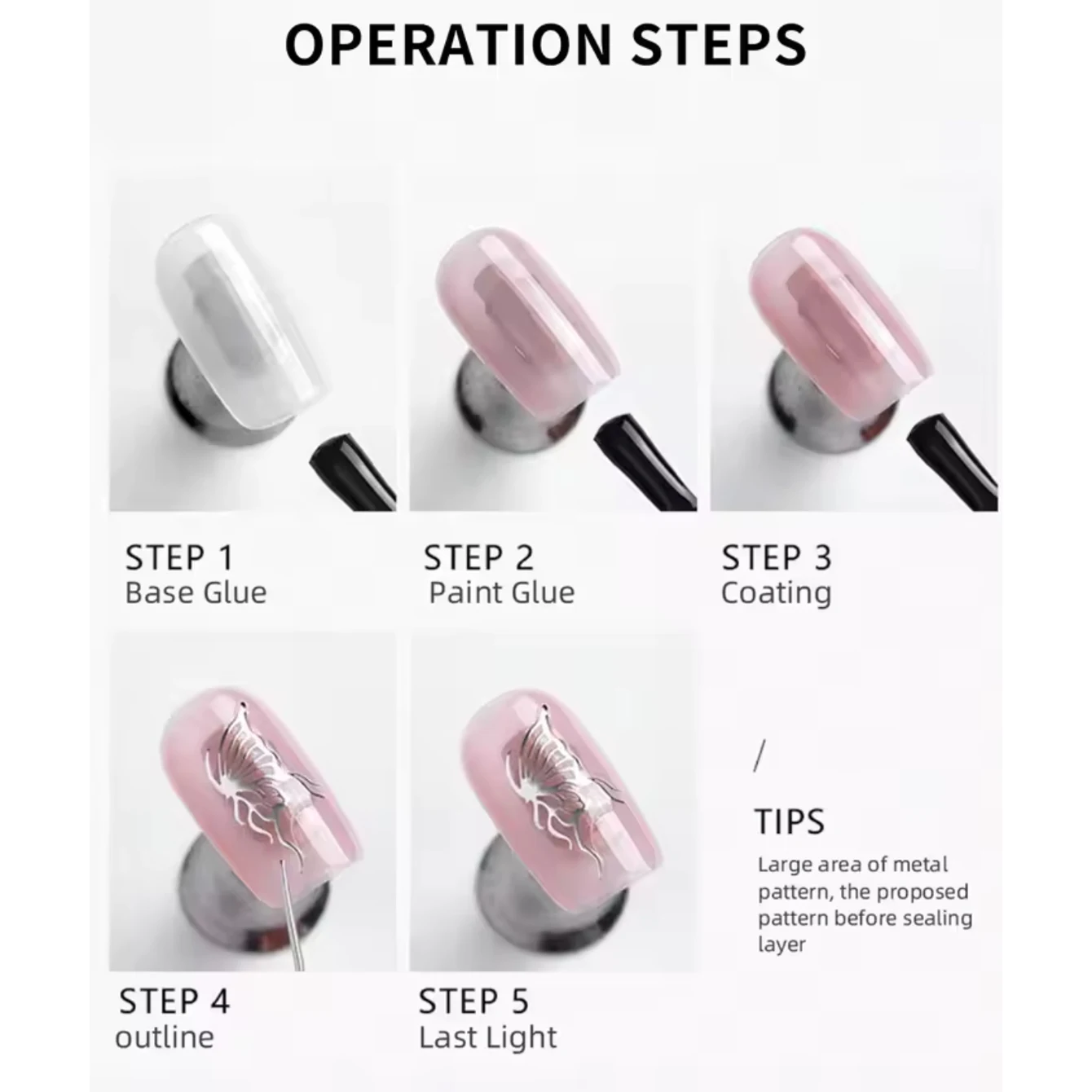 MIANEL Mirror Silver Metallic Painting Gel Nail Polish Soak Off Gel Nail Polish Silver Mirror UV Gel For Home Manicure DIY