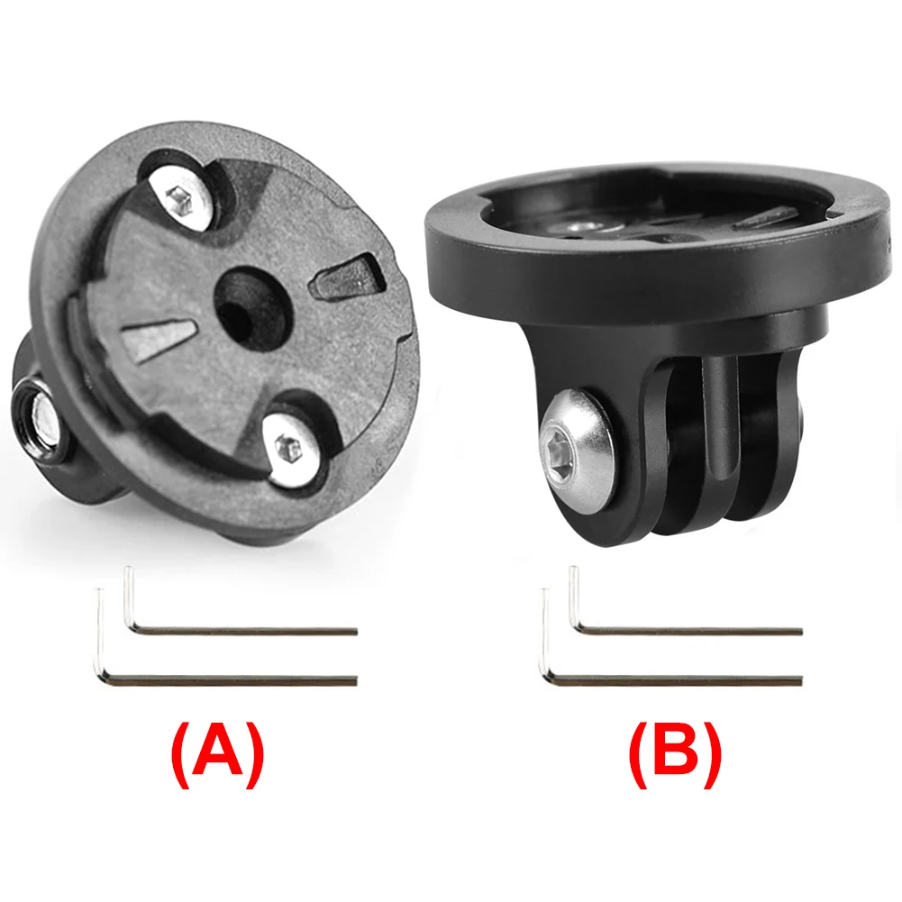 Bike Computer Holder Base Bicycle Camera Headlight Mount Adapter for Garmin Gopro Male/female Bracket Fixing Base Connector Seat