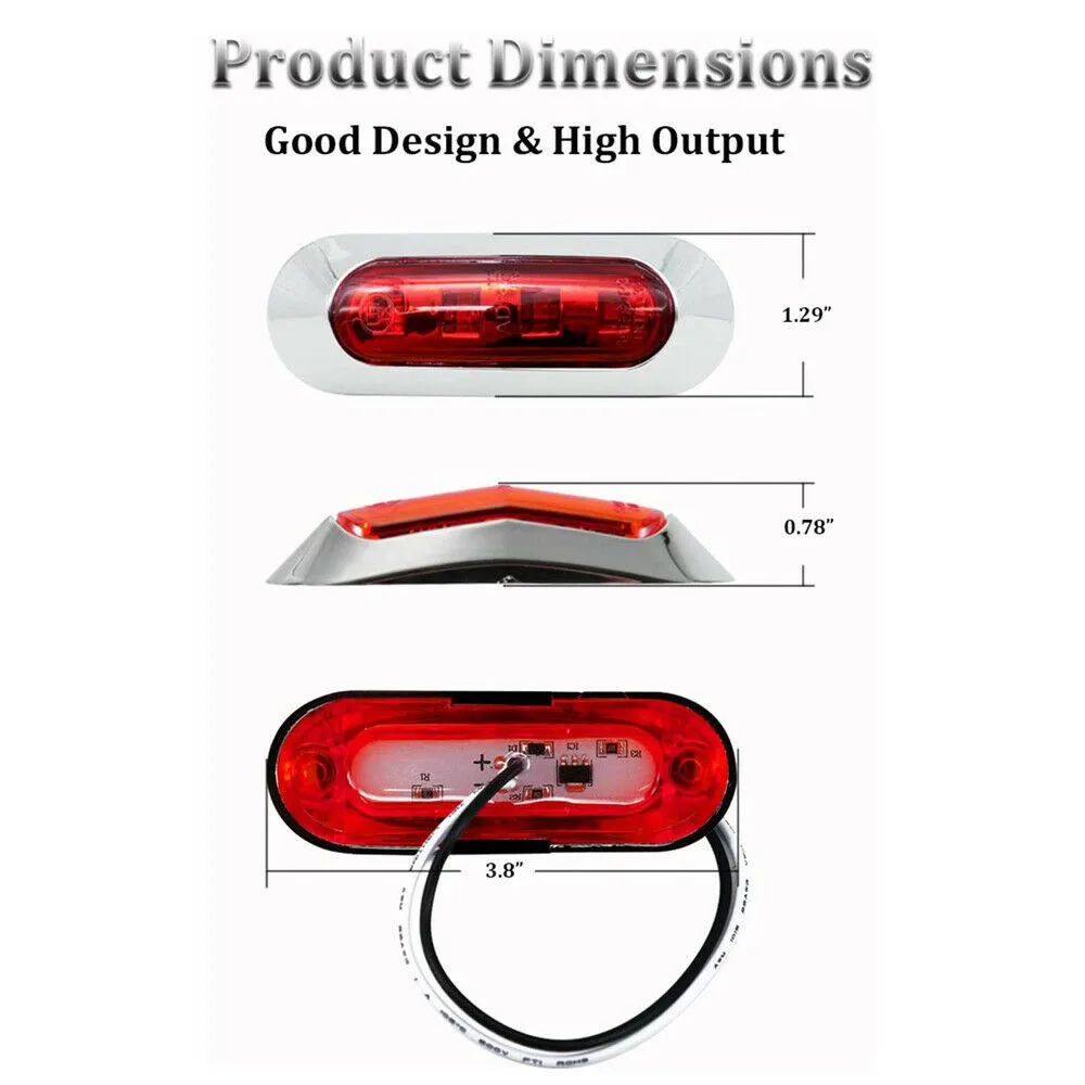  2Pcs Marine Navigation Lights Red Green LED Boat Navigation Light 12-24V Waterproof Sailing Signal Lamp Marine Yacht Light