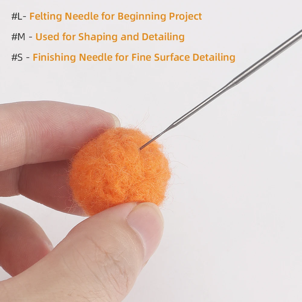 100 Pieces Needle Felting Kit, Wool Felting Needles Tool, Essential Tools for Beginner to Expert 3 Sizes 3.58/3.38/3.07 inch
