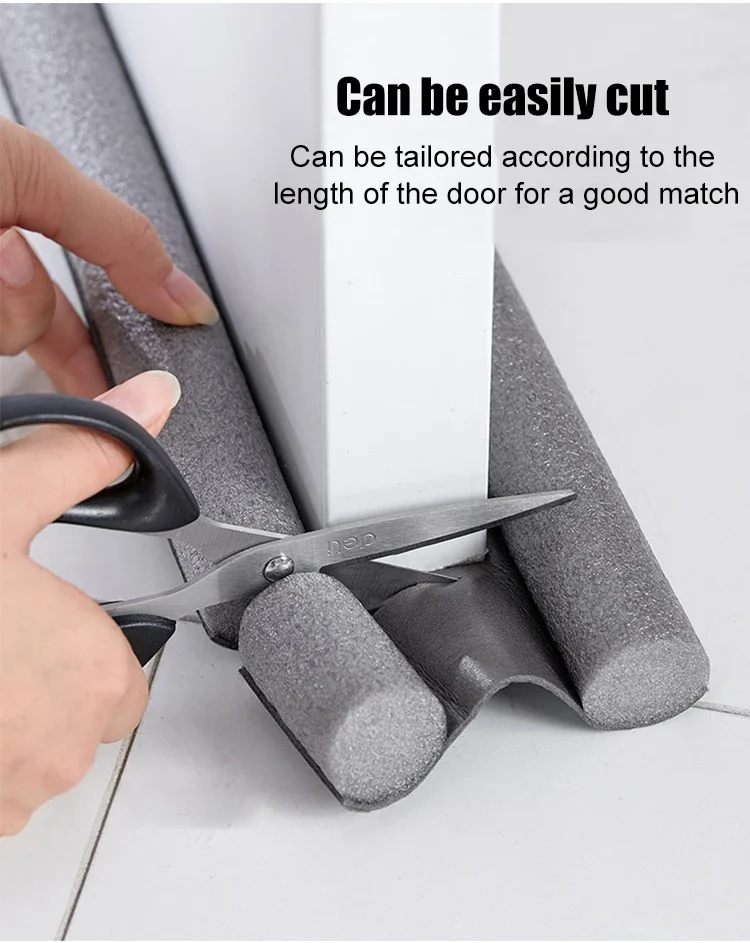 Adjustable Door Draft Stopper Seal Strip Bottom Weather Stripping for Door and Windows Windproof Soundproof Dustproof Waterproof