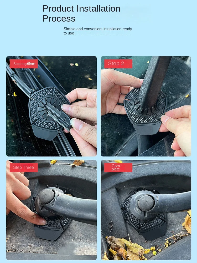 Car Windshield Wiper Hole Protective Cover Wiper Dustproof Bottom Sleeve Leaves Debris Prevention