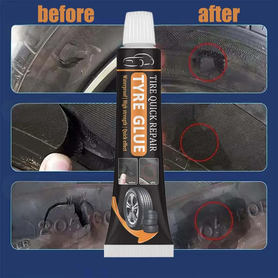 Powerful Quick-drying Rubber Glue For Tire Repair Wear-resistant Non-corrosive Rubber Adhesive Power Tire Repair Tool 2026