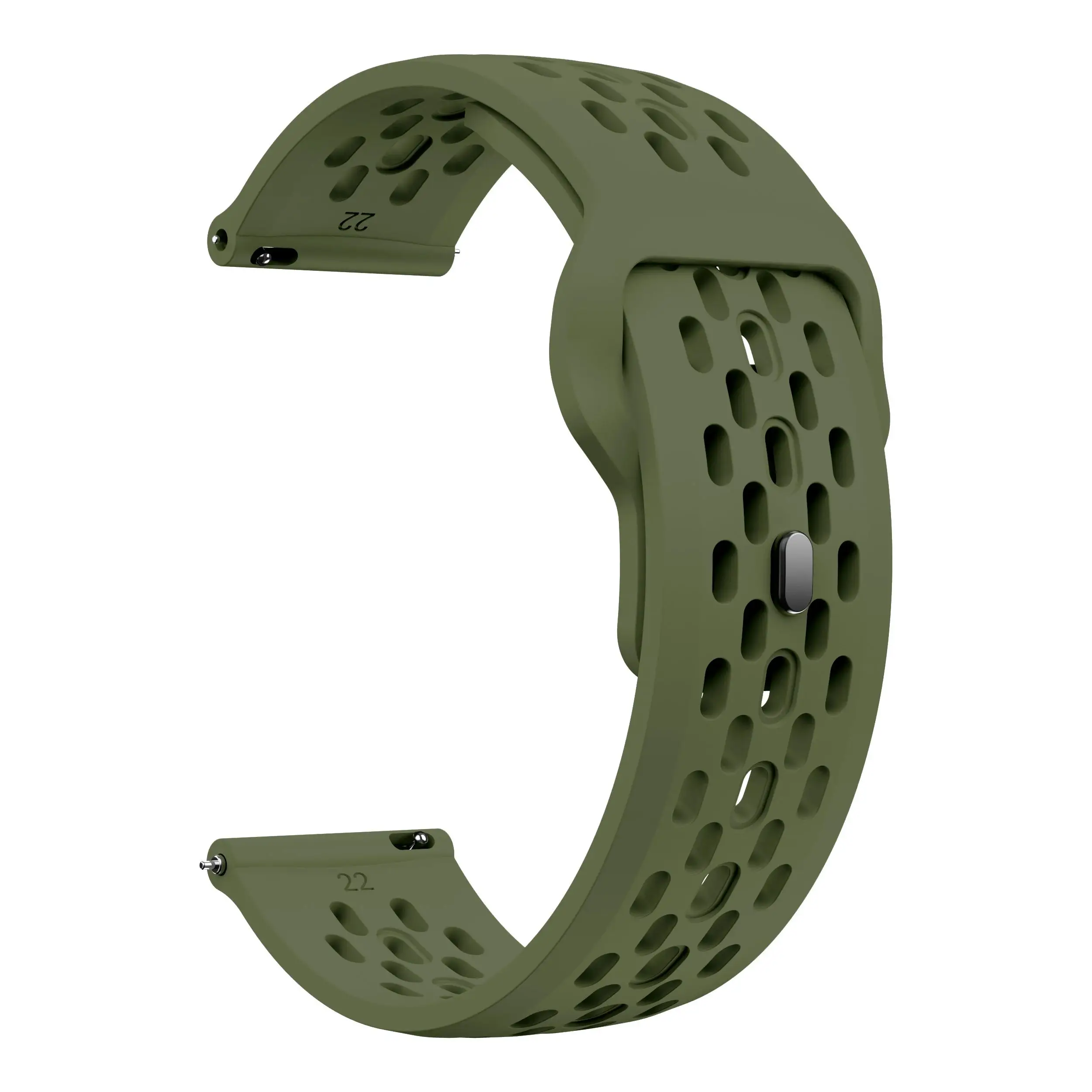 18mm 20mm 22mm Silicone Strap for Garmin Venu 4 3 3s Sq 2 Plus/Active 6/5 Breathable Bracelet for Garmin Forerunner 570/165/265S