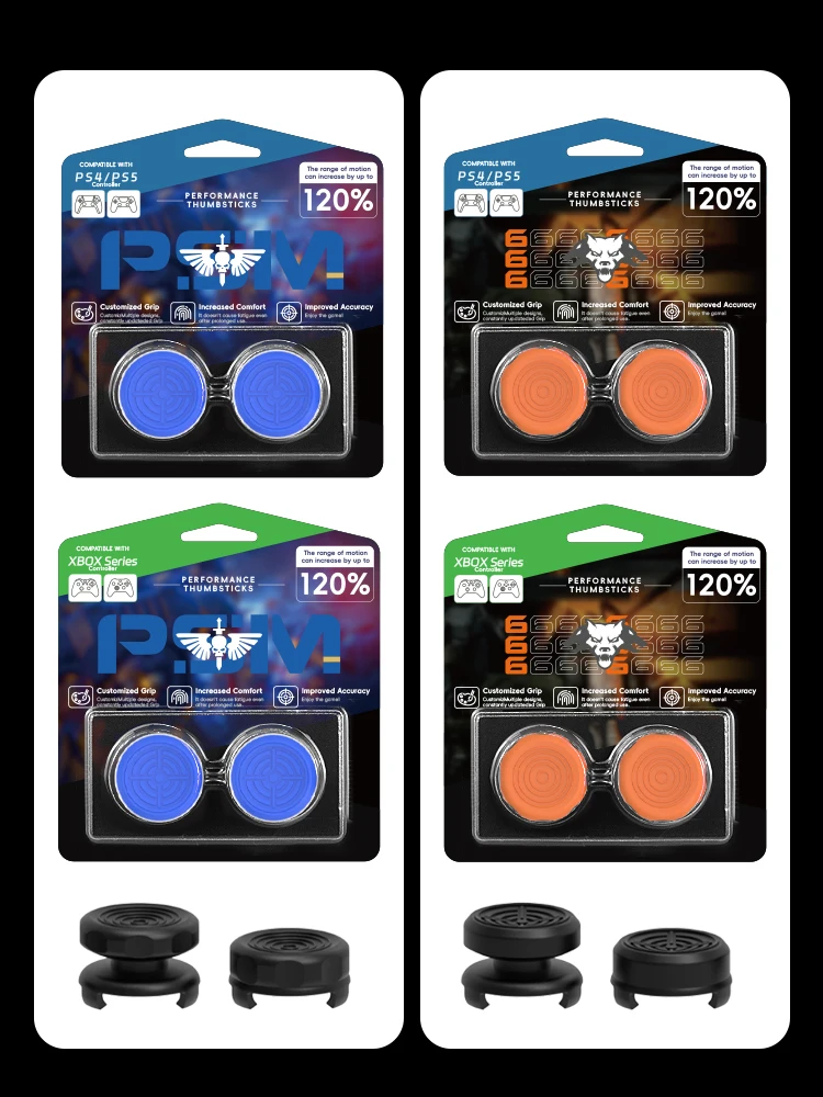 DATA FROG High-Rise Galaxy Thumb Grip Caps For PS4 Controller / For Xbox One Controller Analog Stick Joystick Cover FPS Gaming