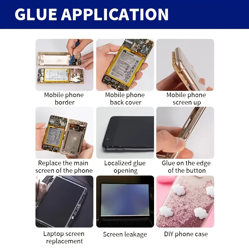 B7000 Mobile Phone Screen High-Strength Waterproof Adhesive With 9 in 1 Mobile Phone Repair Tools Disassemble Repair Set for Phone Screwdriver Combination Skid Multi Function Disassembly Kit .
