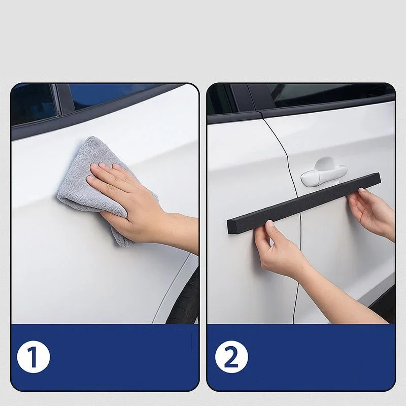 Door opening magnetic anti-collision strip protection cushion foam sponge anti scratch door anti-collision