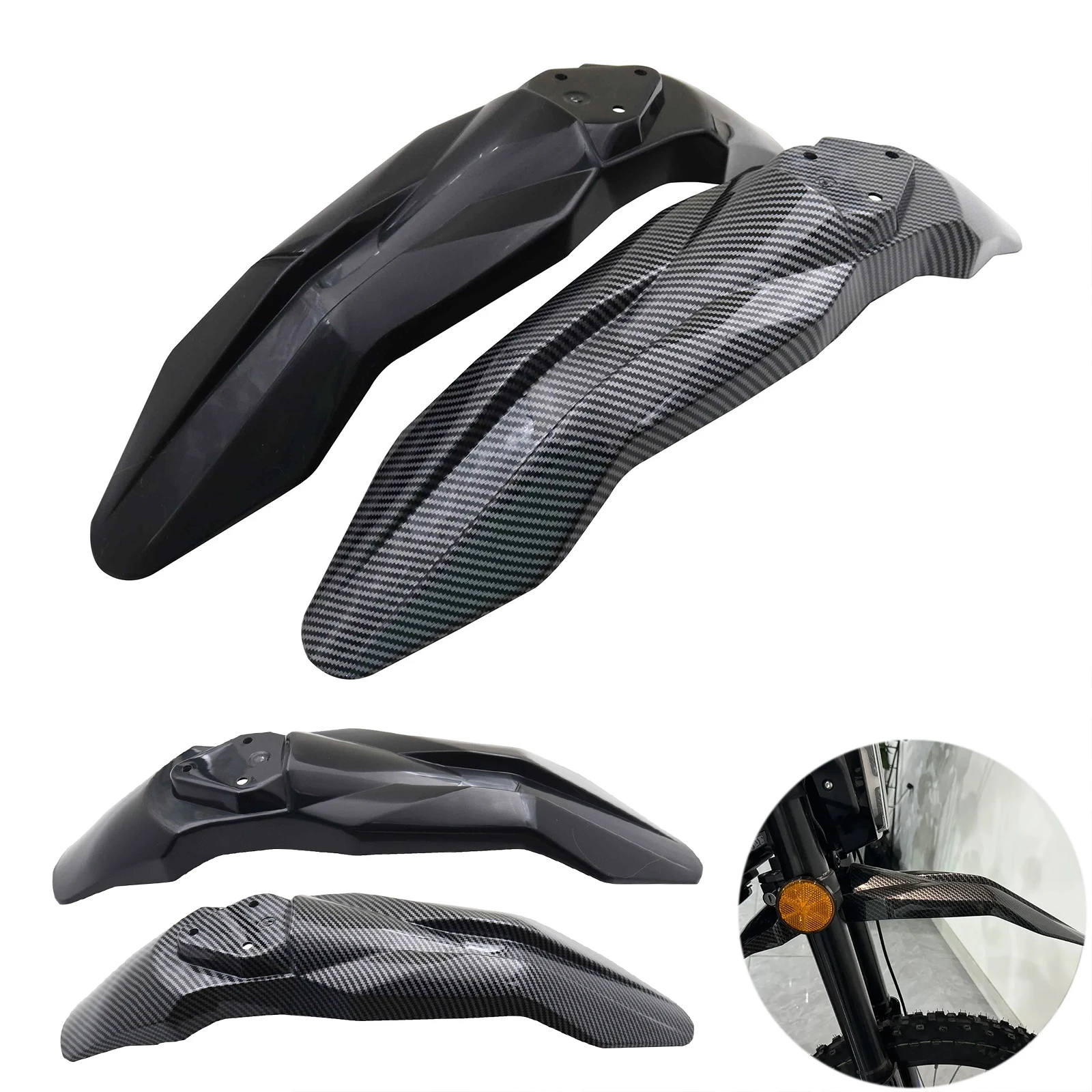 Enduro Motorcycle Front and Rear Fender Set For Talaria Sting Sting R MX3 MX4 MX5 Protection Kit Moto Modification Accessories