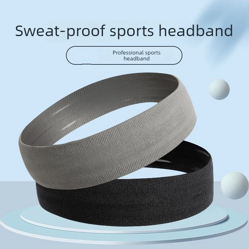 Outdoor Sports Yoga Fitness Running Men's Headband Women's Non-Slip Sweat-Absorbent Breathable Hairband for Training