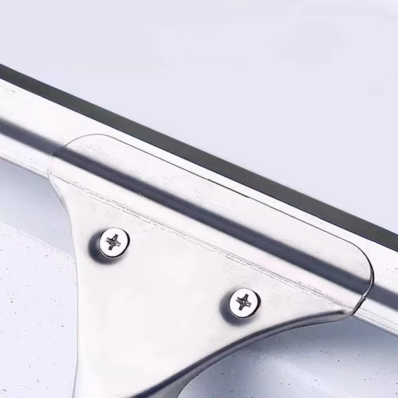 Household Glass Wiper Cleaning Bathroom Mirror Cleaner With Silicone Blade Hook Car Shower Squeegee Window Scraper