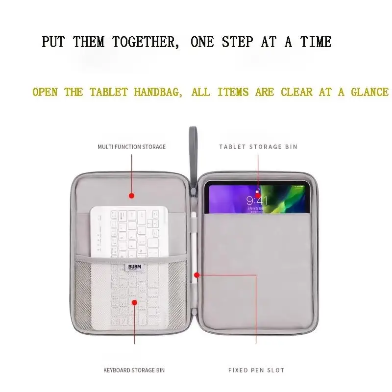 Tablet Sleeve Bag For iPad Pro 12 9 11 13 Inch Pouch iPad 10th 9th 8th 7th Generation Air 5 4 3 2021 2022 Waterproof Tablet Bag