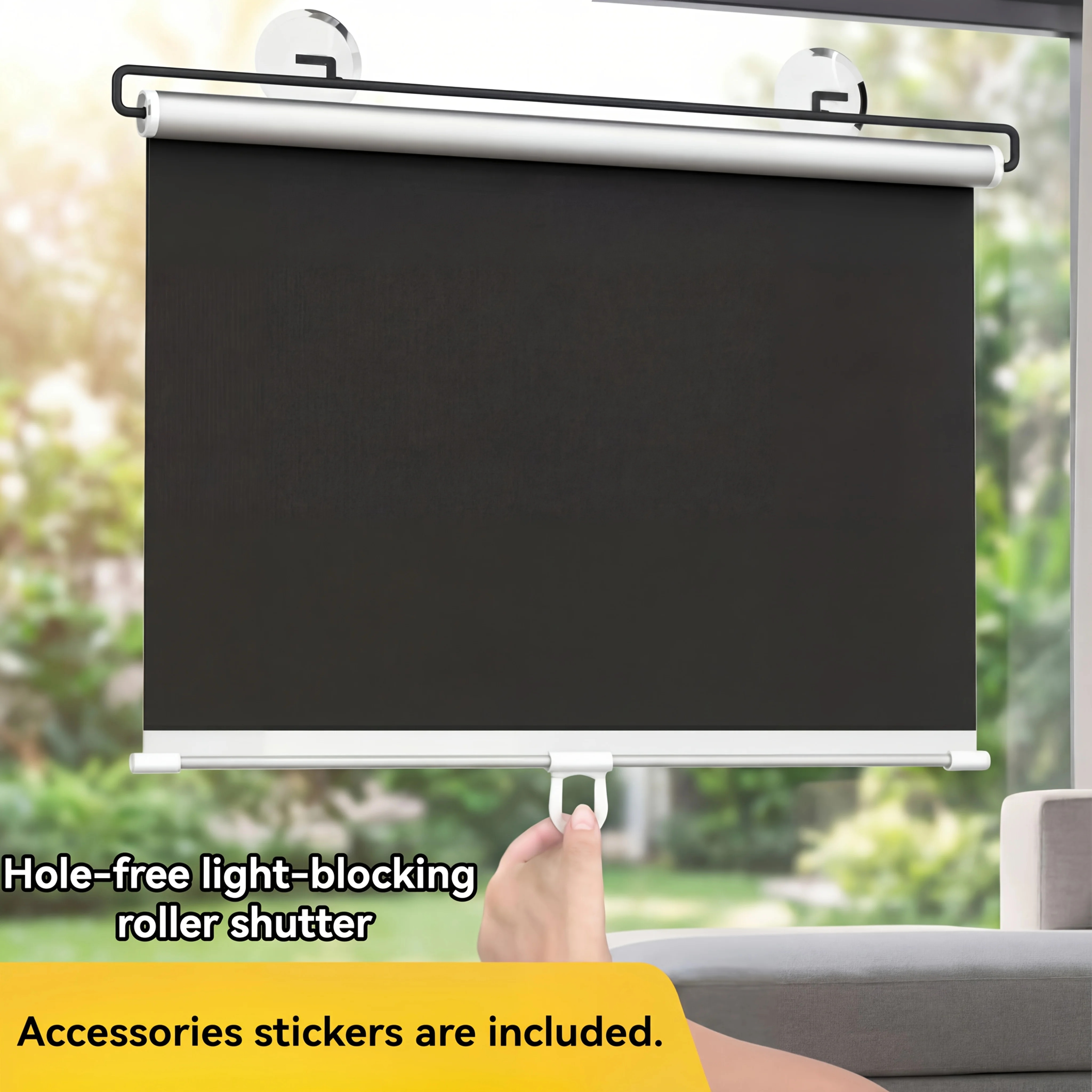2PCS Home Window Sunshade, Heat-resistant and Sun Resistant, Extendable with Suction Cup Installation Simple and Easy To Operate