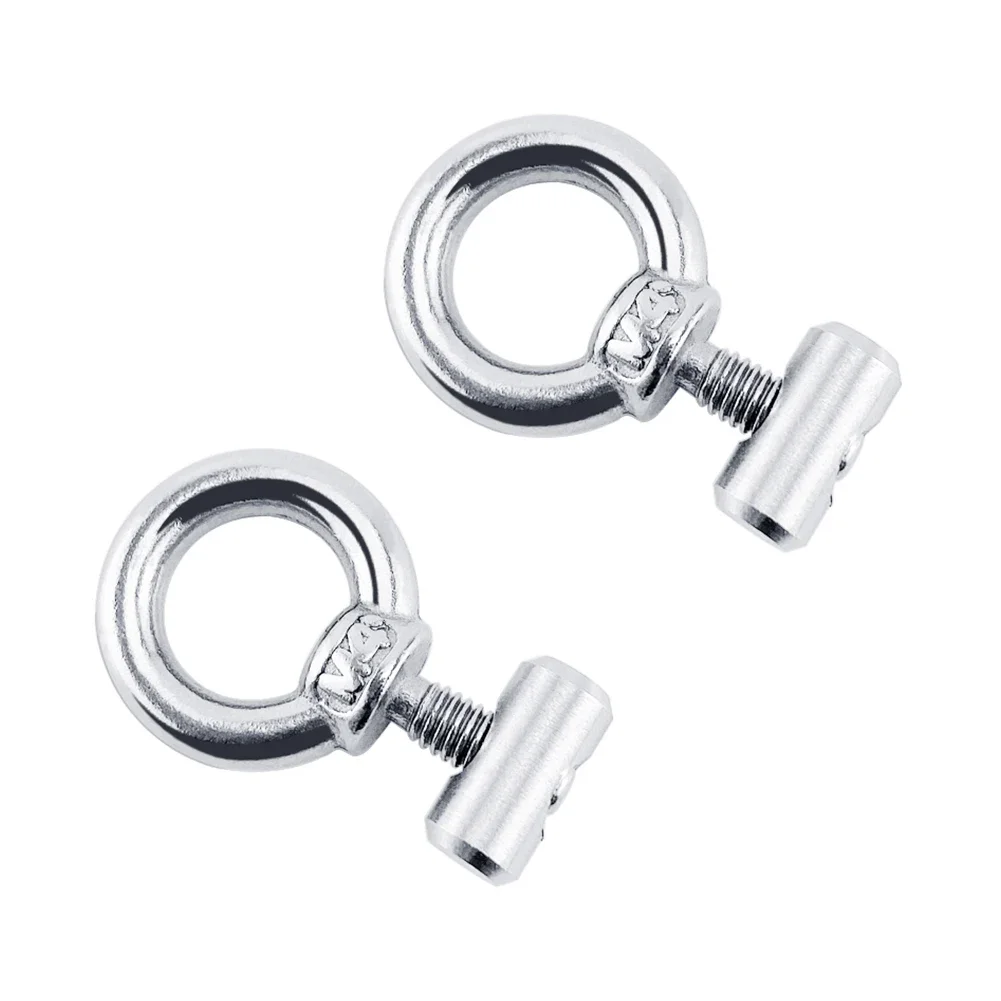 2/4/10Pcs Awning Rail Stoppers Stops Motorhome Campervan Caravan Silver Stainless Steel M4 X 12mm X 6mm Diameter Camper RV Parts