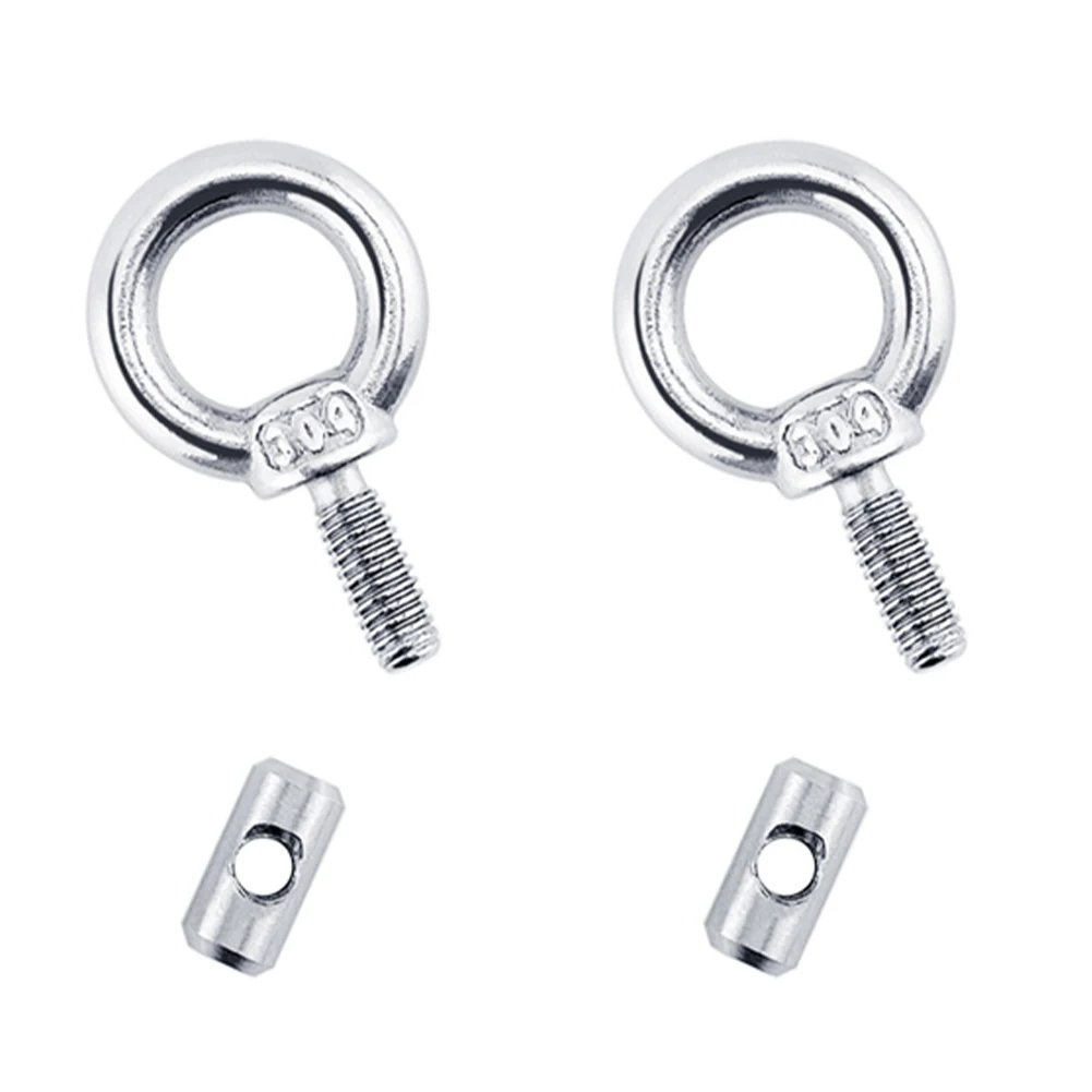 2/4/10Pcs Awning Rail Stoppers Stops Motorhome Campervan Caravan Silver Stainless Steel M4 X 12mm X 6mm Diameter Camper RV Parts