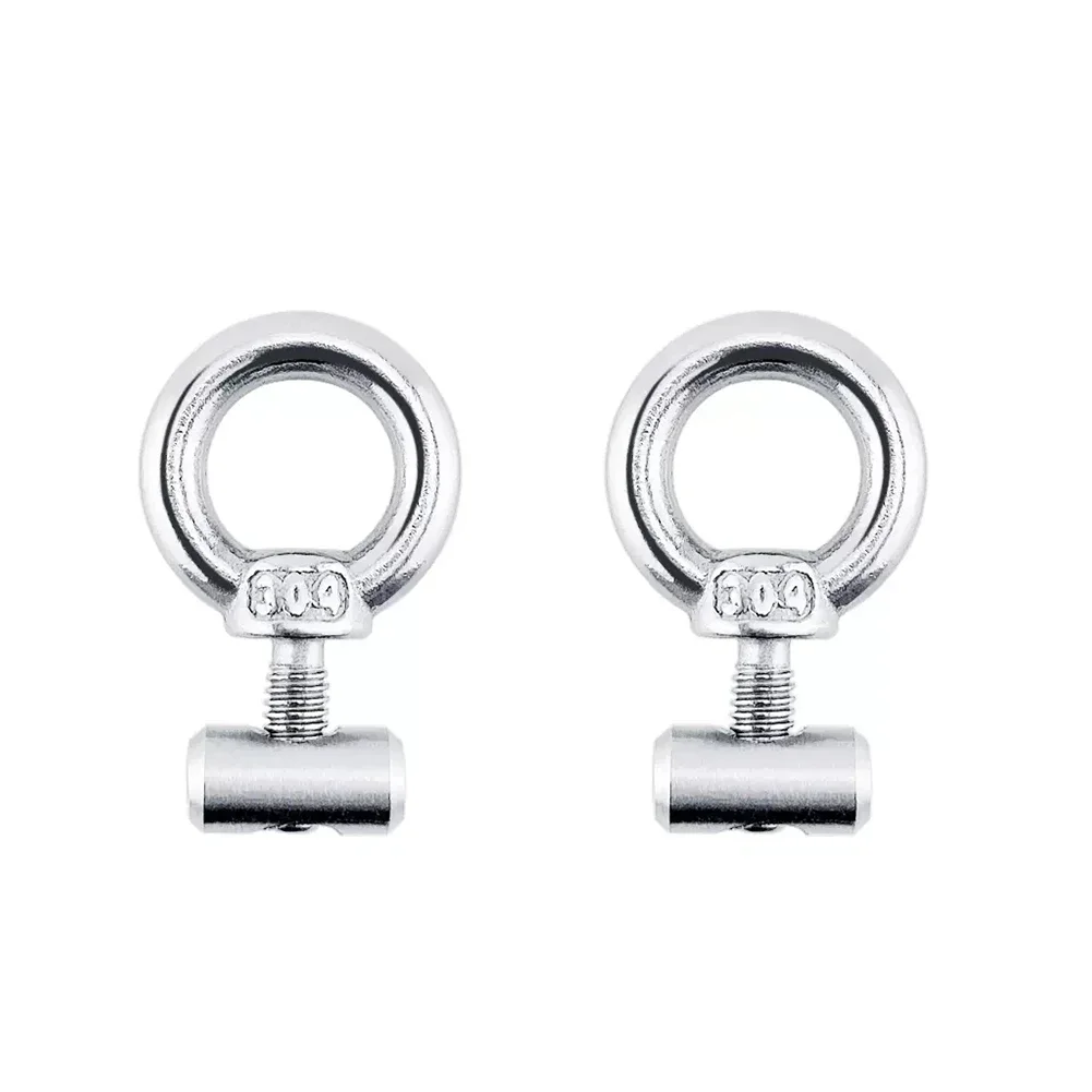 2/4/10Pcs Awning Rail Stoppers Stops Motorhome Campervan Caravan Silver Stainless Steel M4 X 12mm X 6mm Diameter Camper RV Parts