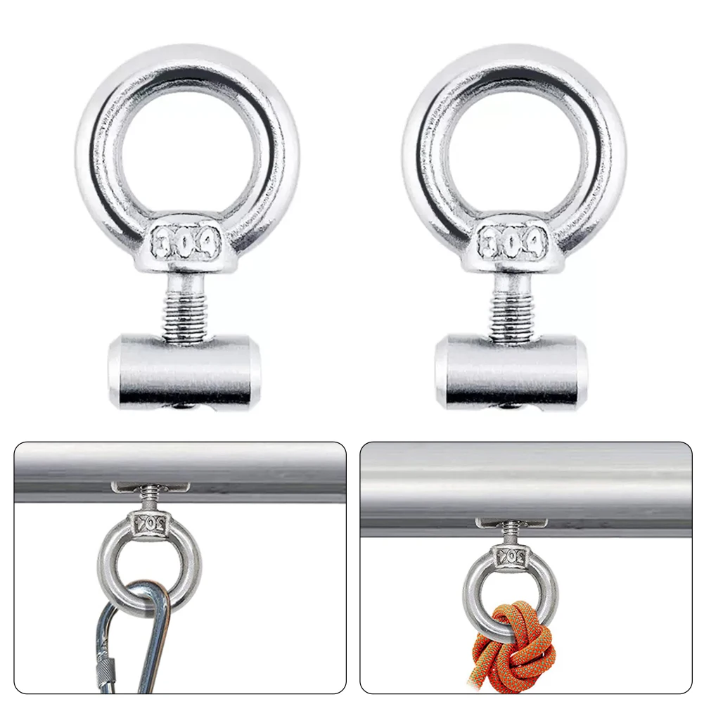 2/4/10Pcs Awning Rail Stoppers Stops Motorhome Campervan Caravan Silver Stainless Steel M4 X 12mm X 6mm Diameter Camper RV Parts