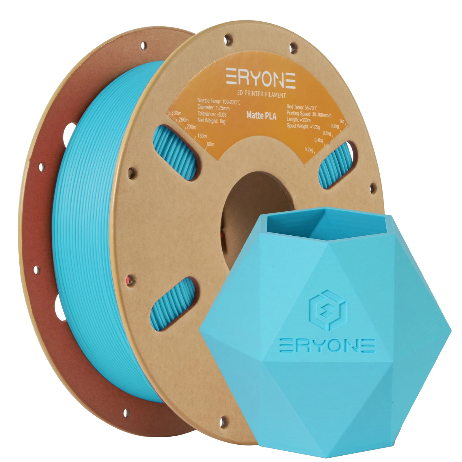 ERYONE 1/3/5/10KG New Matte PLA Filament Spool 1.75mm High Quality For 3D Printer New Arrival Overseas Warehouse