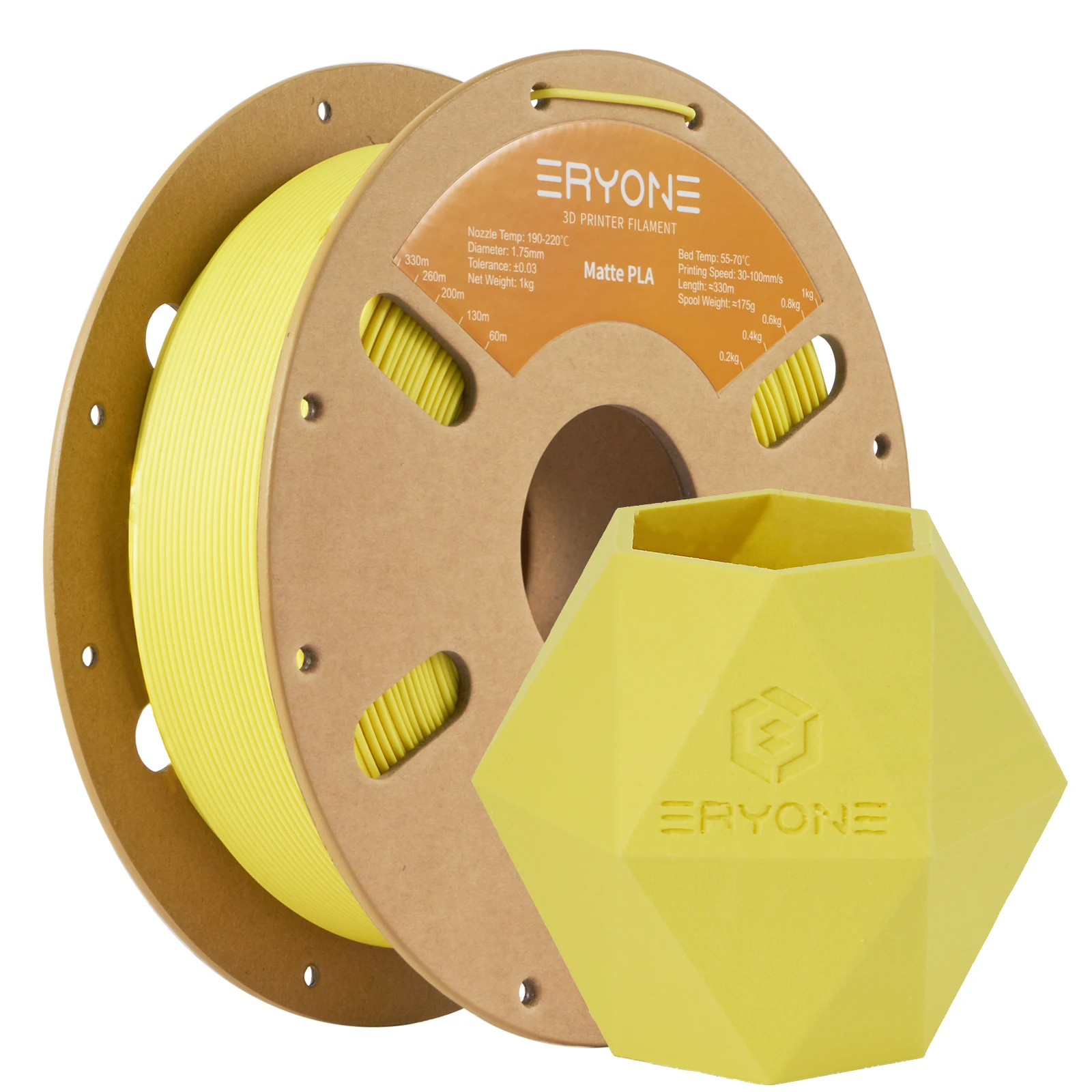 ERYONE 1/3/5/10KG New Matte PLA Filament Spool 1.75mm High Quality For 3D Printer New Arrival Overseas Warehouse