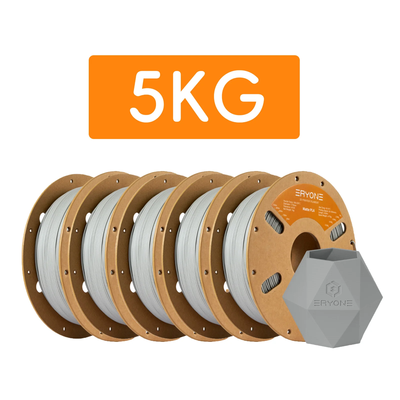ERYONE 1/3/5/10KG New Matte PLA Filament Spool 1.75mm High Quality For 3D Printer New Arrival Overseas Warehouse