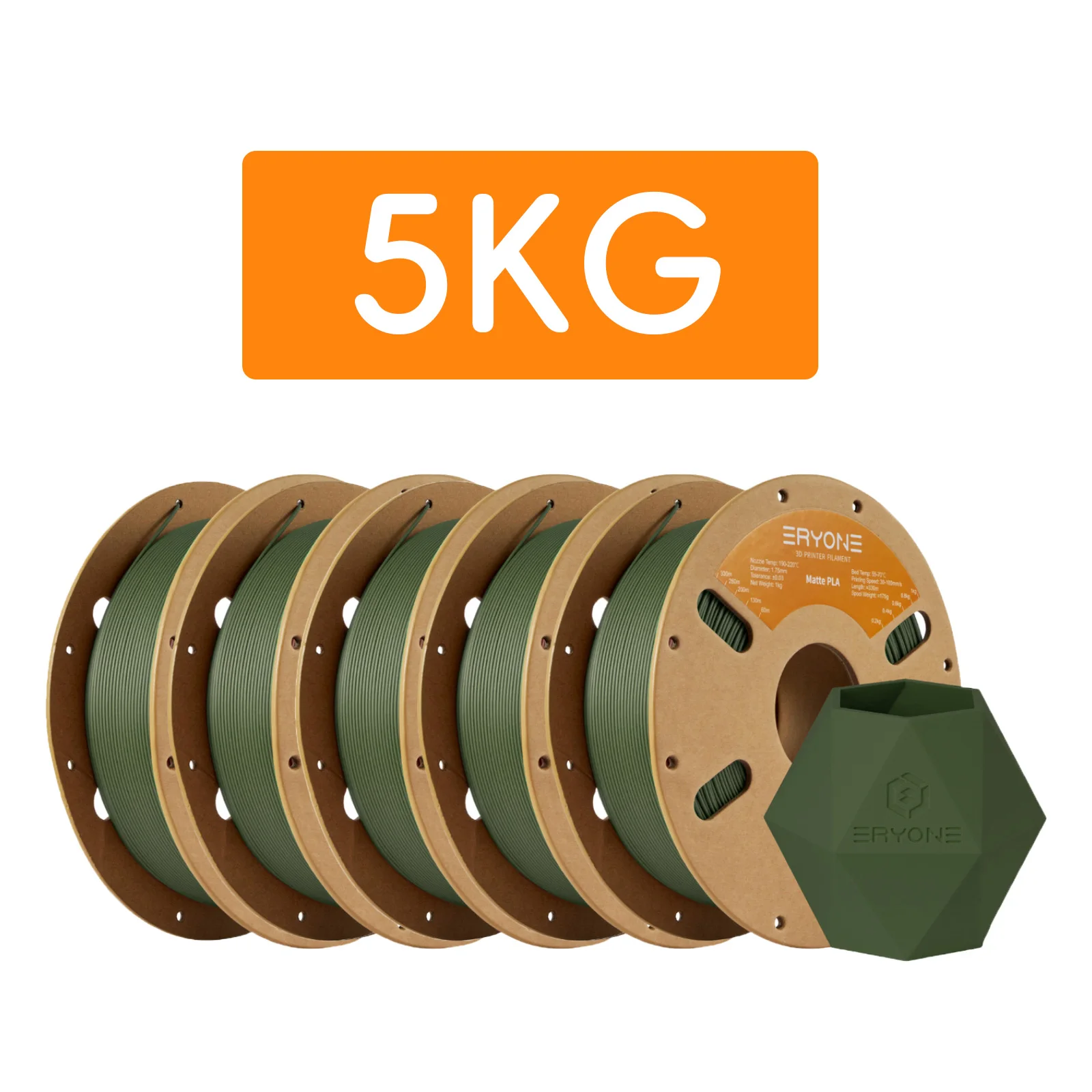 ERYONE 1/3/5/10KG New Matte PLA Filament Spool 1.75mm High Quality For 3D Printer New Arrival Overseas Warehouse