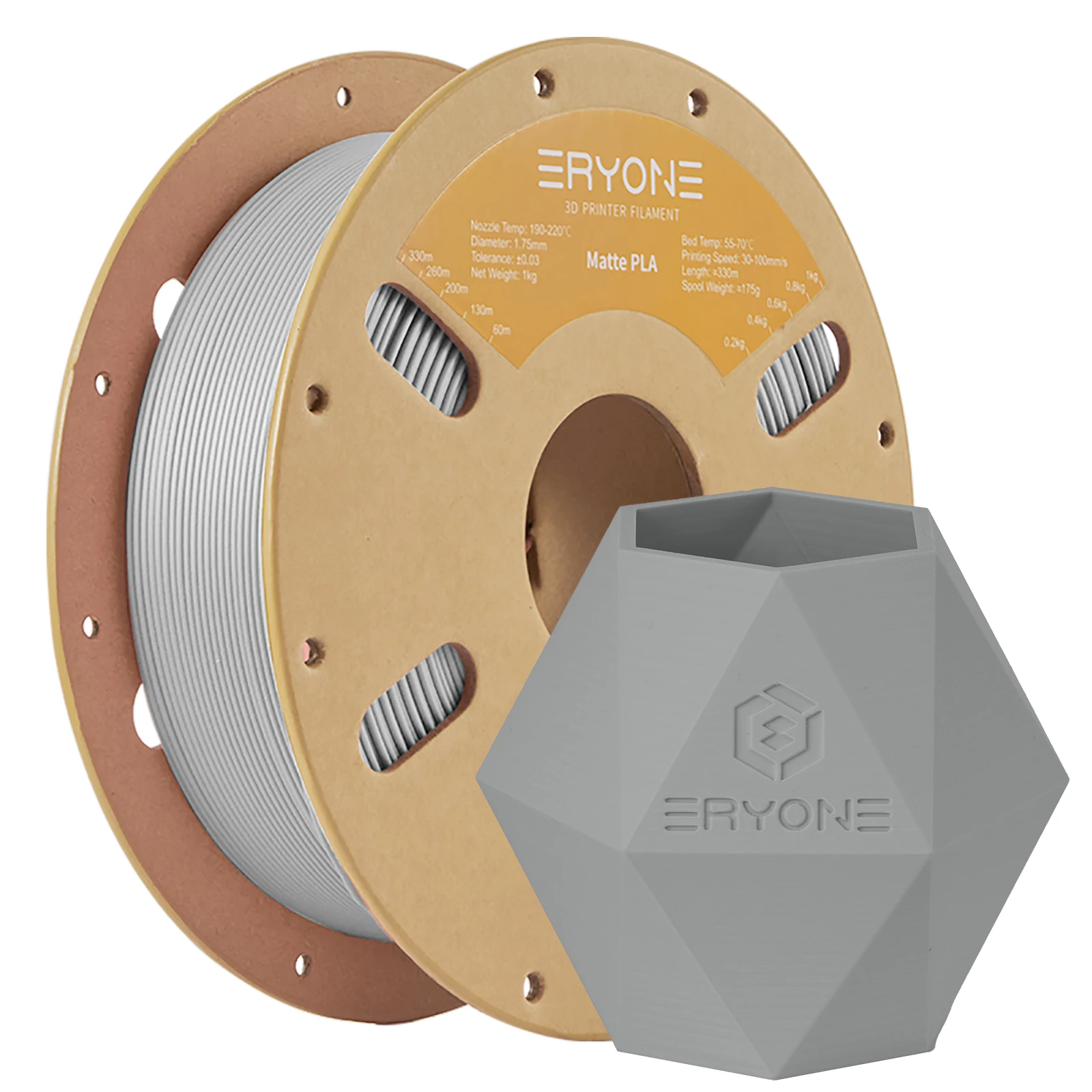 ERYONE 1/3/5/10KG New Matte PLA Filament Spool 1.75mm High Quality For 3D Printer New Arrival Overseas Warehouse