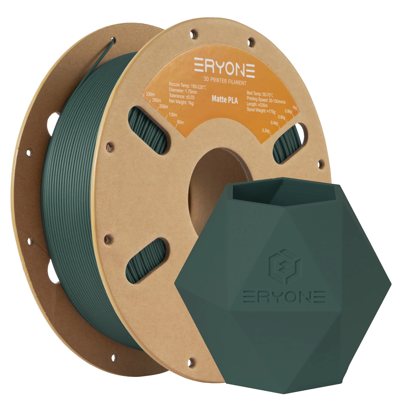 ERYONE 1/3/5/10KG New Matte PLA Filament Spool 1.75mm High Quality For 3D Printer New Arrival Overseas Warehouse
