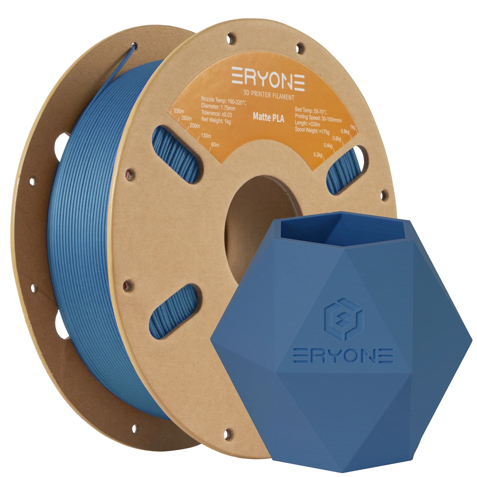 ERYONE 1/3/5/10KG New Matte PLA Filament Spool 1.75mm High Quality For 3D Printer New Arrival Overseas Warehouse