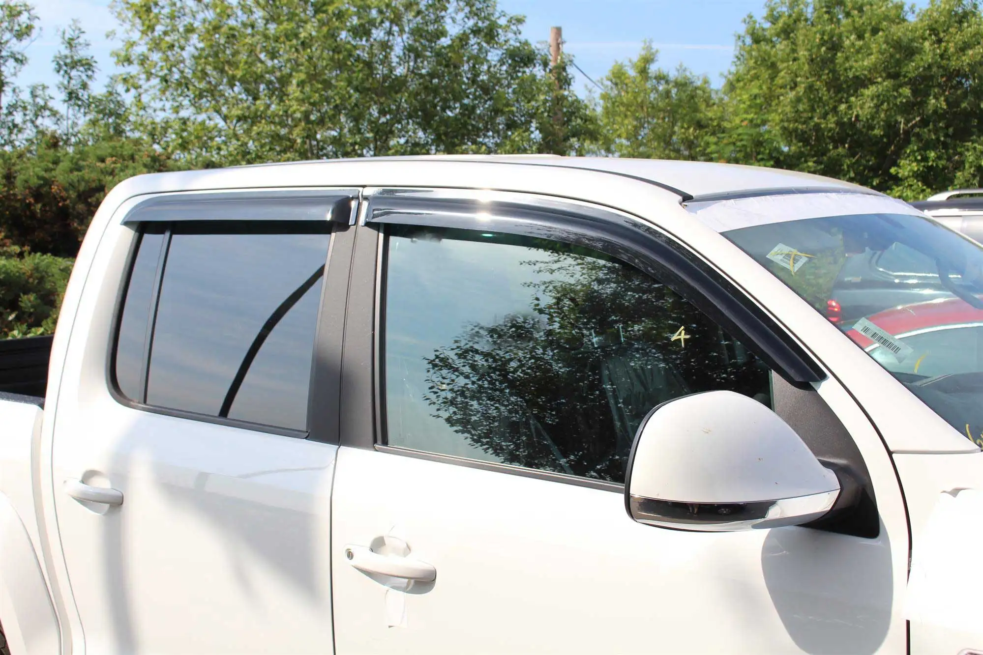 Window Deflector Window Visor For Volkswagen Amarok 2009-2022 Smoke Black Sun Rain Guards Weathershield Car Exterior Accessories
