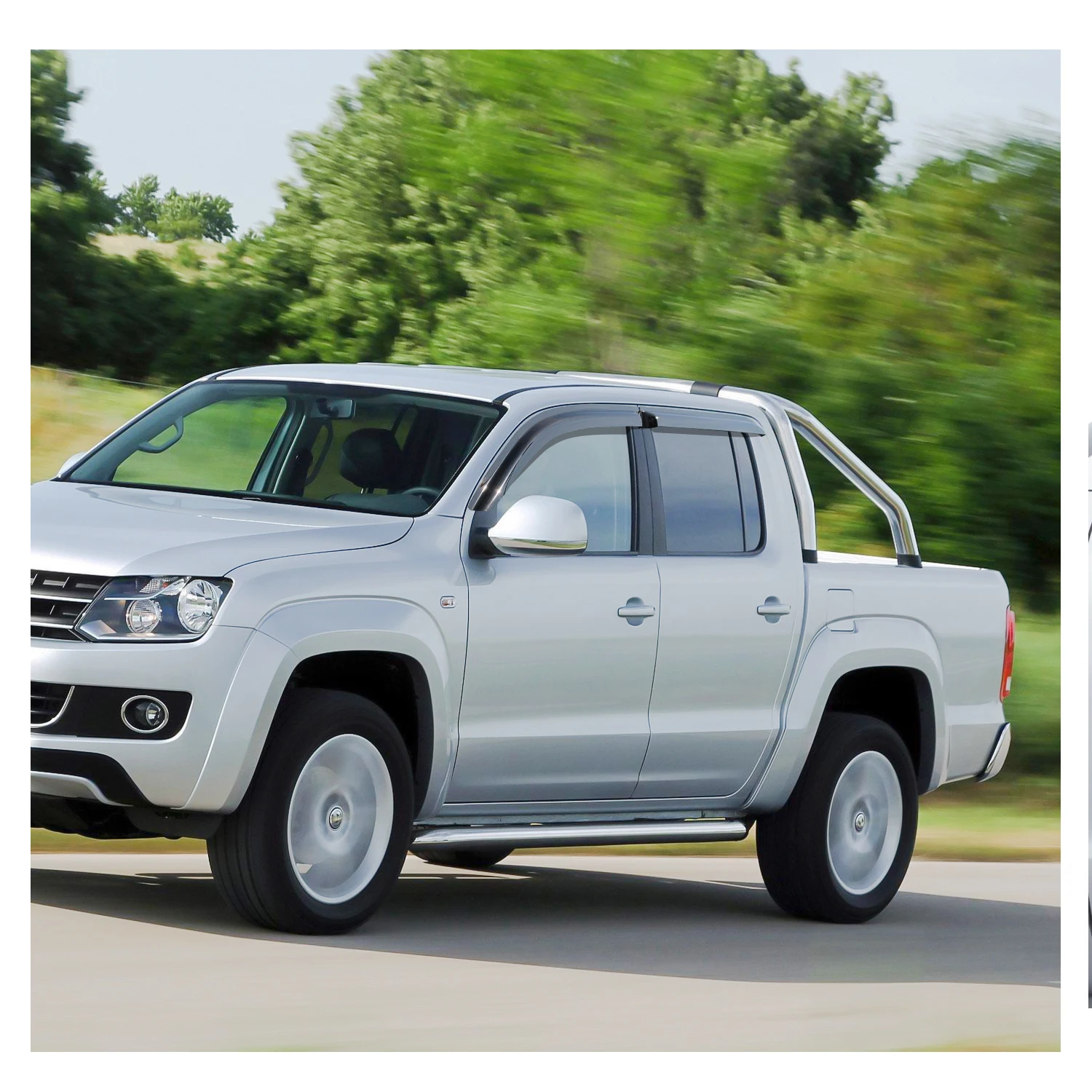 Window Deflector Window Visor For Volkswagen Amarok 2009-2022 Smoke Black Sun Rain Guards Weathershield Car Exterior Accessories