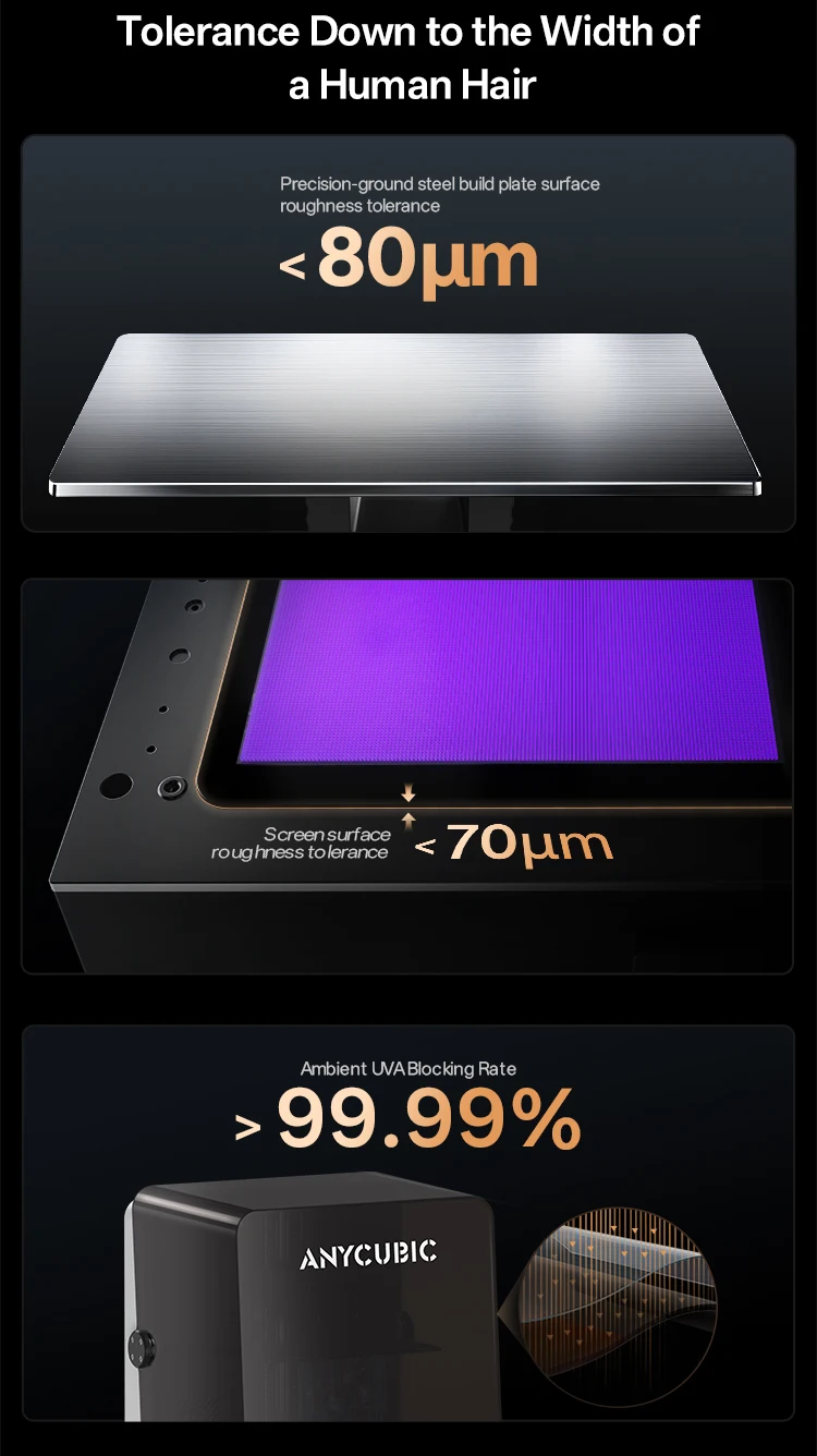 ANYCUBIC Photon P1 Resin 3D Printer Support Dual-Color&Material Printing , Precision-Ground Steel Build Plate For Hobbyists