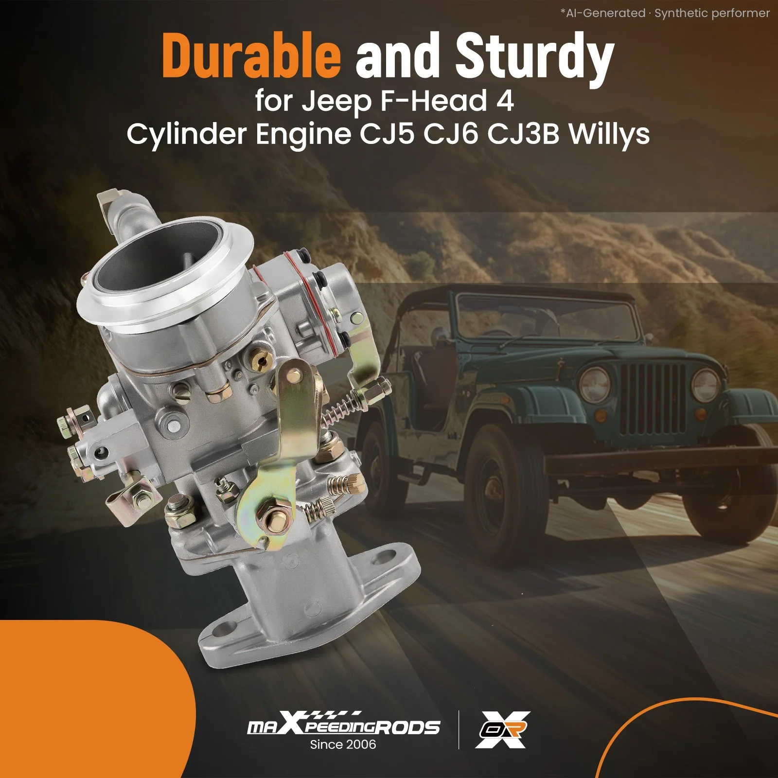 Carburetor Carb for Jeep CJ5 CJ-5 CJ6 CJ-6 CJ3B for Jeep Willys DJ3 DJ-3 CJ3 CJ-3 Base Truck for F-head 4 Cylinder Engine
