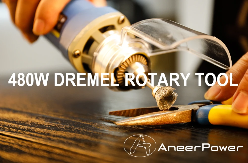 480W Mini Electric Drill Variable Speed Dremel Engraving Polishing Machine Wood Carving Rotary Tool Milling Cutter Rasp File Etc