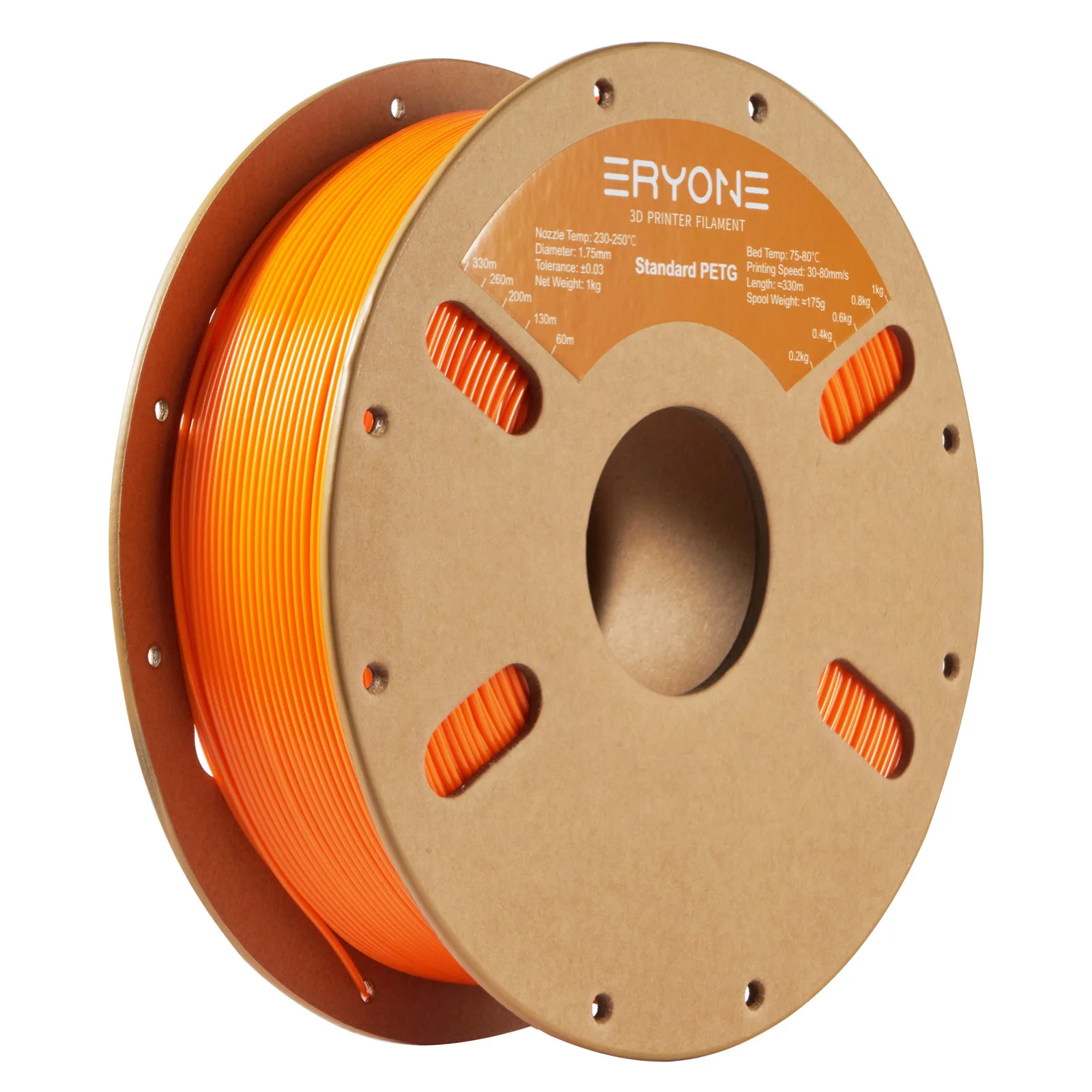 ERYONE PETG Filament 1kg 1.75mm ±0.03mm Spool For 3D Printer FDM Biodegradable Hight Quality New Arrival Fast Shipping
