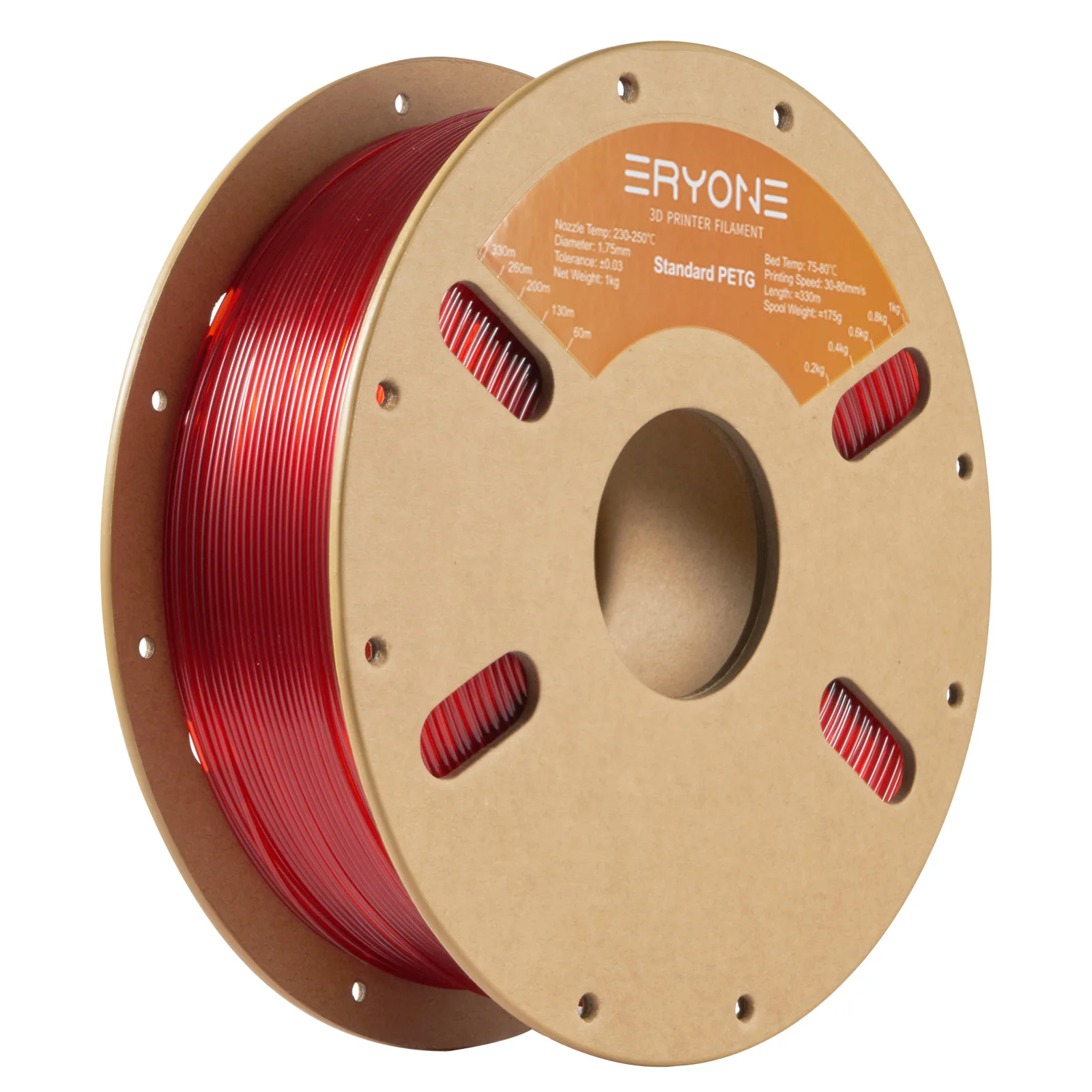 ERYONE PETG Filament 1kg 1.75mm ±0.03mm Spool For 3D Printer FDM Biodegradable Hight Quality New Arrival Fast Shipping